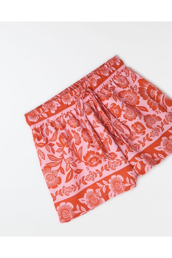 Short Jardim Romance Rosa e