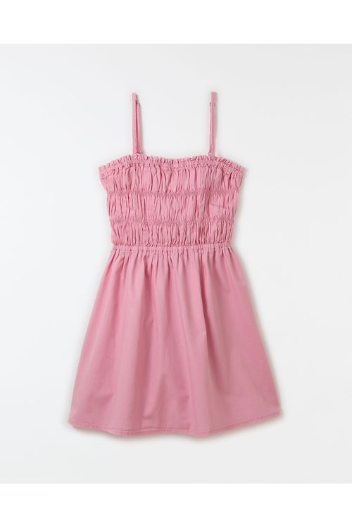 Vestido Liso Rosa