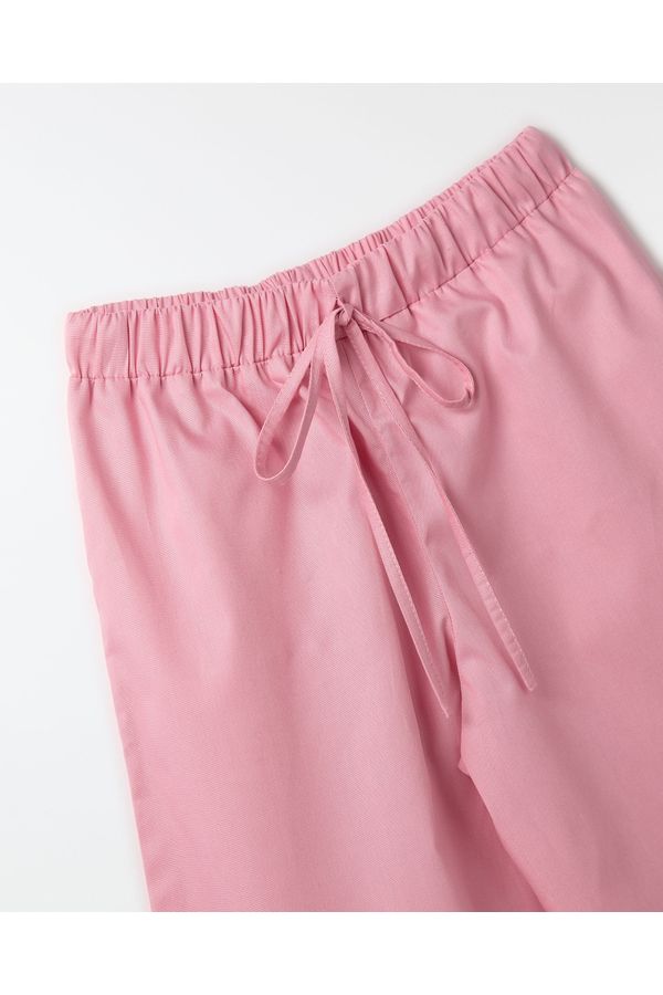 Calca Bordada Rosa